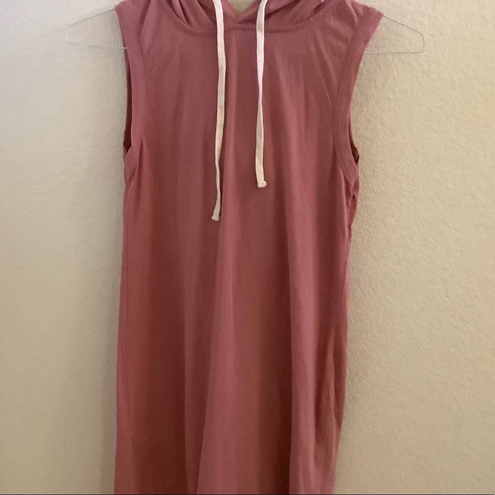 ACTIVE USA DUSTY PINK HOODIE DRESS ☆